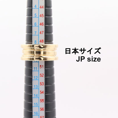 ブルガリ ビーゼロワン Au750 3バンド リング 50号