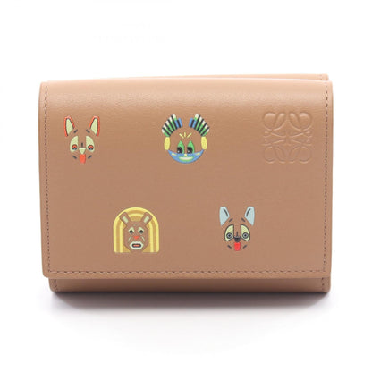 ロエベ フューチャリストキャット レザー三つ折り財布
