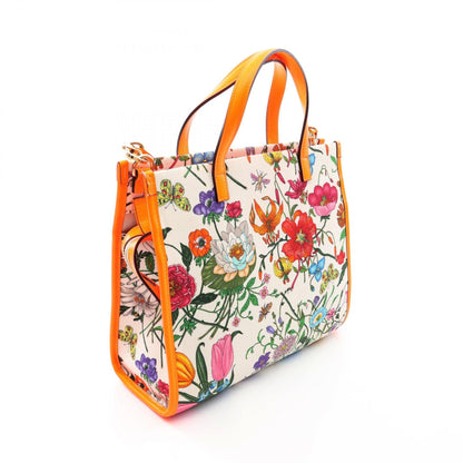 グッチ フローラ ネオン キャンバス2WAYハンドバッグ