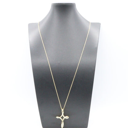 ティファニー オープンクロス Au750ネックレス