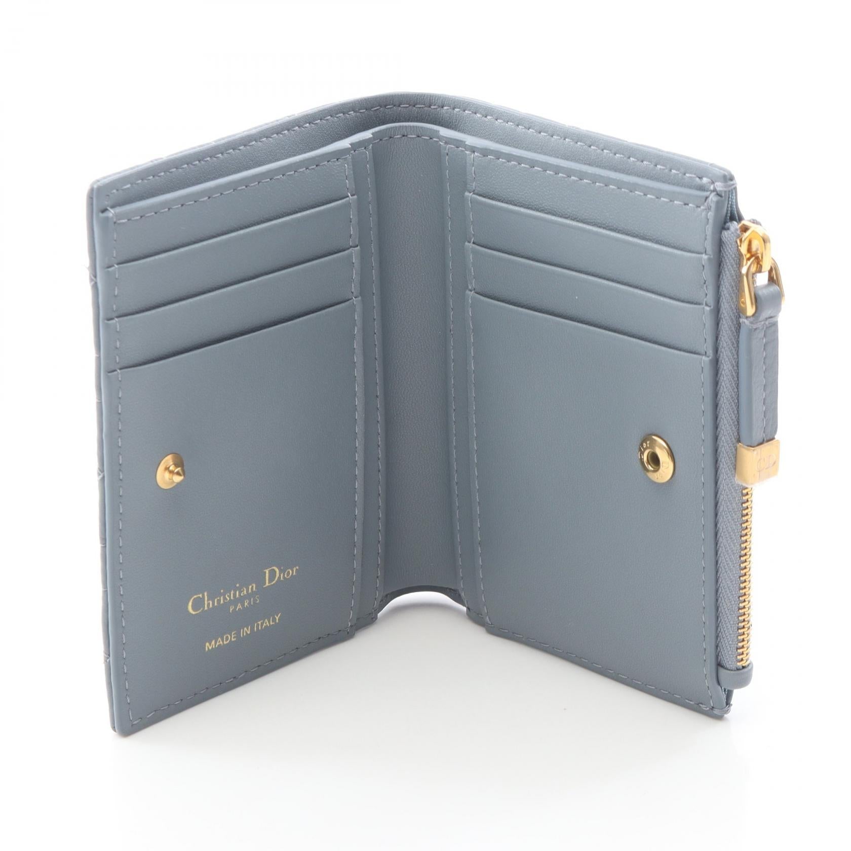 ディオール Caro Dahila レザー二つ折り財布