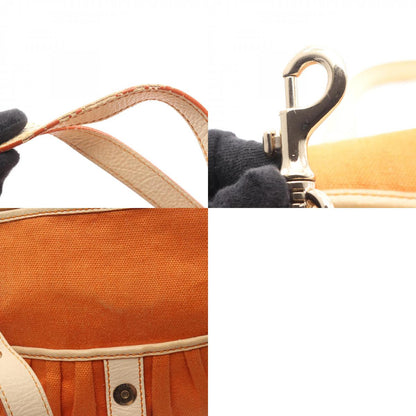 セリーヌ キャンバス レザー ショルダーバッグ