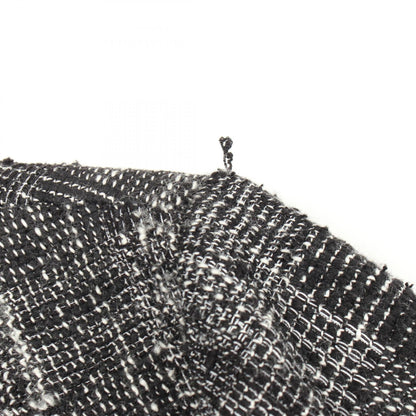 シャネル ココマークボタン ツイードノーカラージャケット