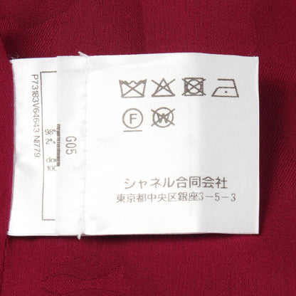 シャネル ココマークボタン ツイードノーカラージャケット