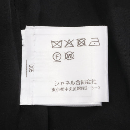 シャネル フリル ビスコース ポリエステル ジャケット