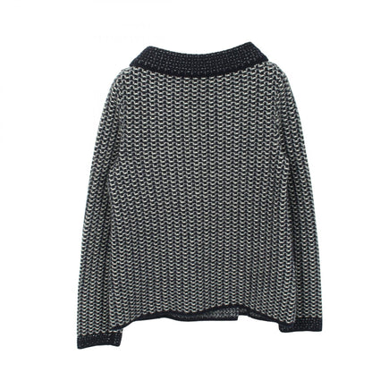シャネル カメリアボタン カシミヤシルクニットジャケット