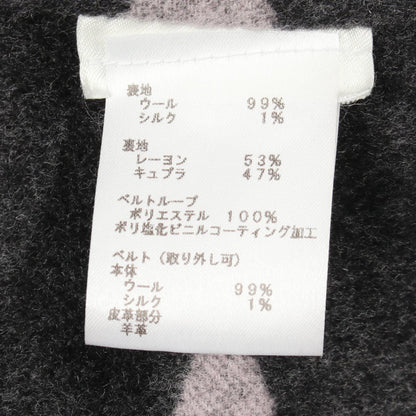 ルイヴィトンフーテッドラップコートウールコート