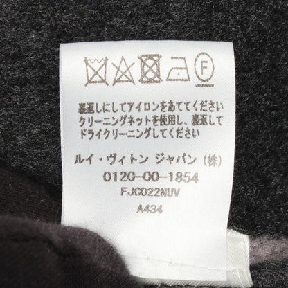 ルイヴィトンフーテッドラップコートウールコート