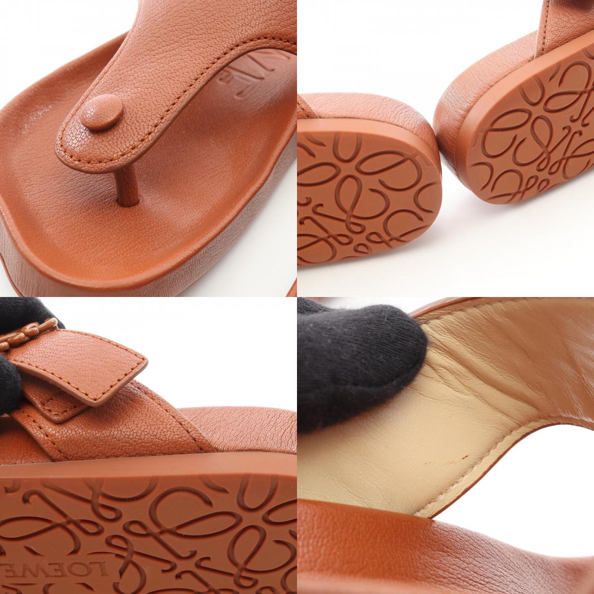 ロエベ アナグラム レザーサンダル
