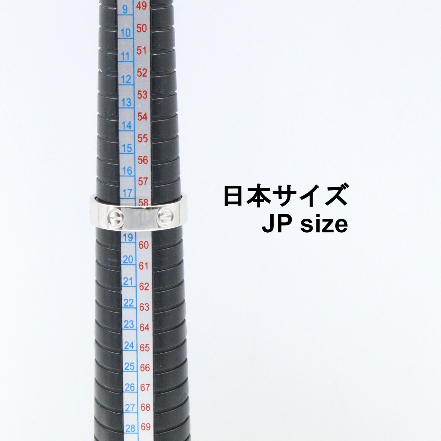 カルティエ ラブ Au750ホワイトゴールド リング 18号