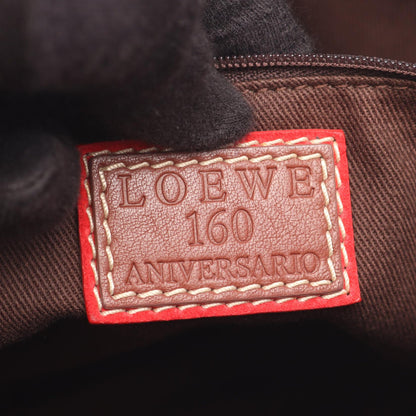 ロエベ 160th Anniversary キャンバス スエード レザー ショルダーバッグ