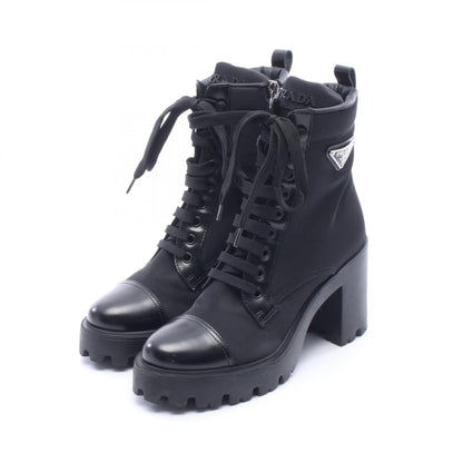プラダ Re-Nylon レザーショートブーツ