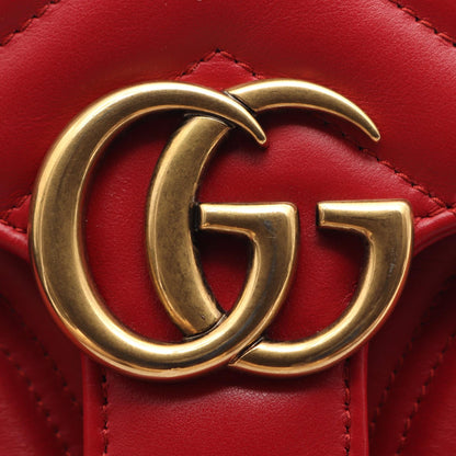 グッチ GGマーモント レザーショルダーバッグ