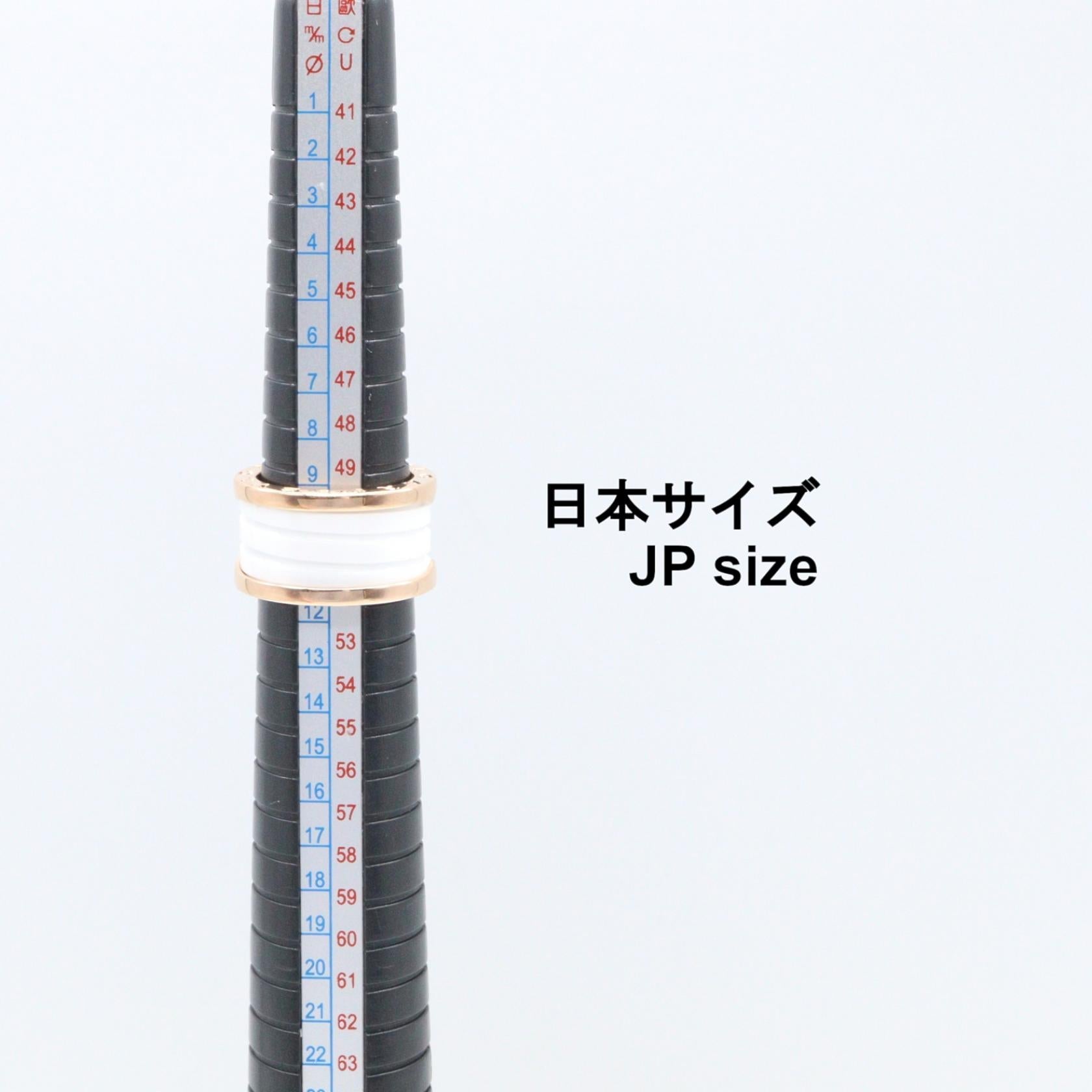 ブルガリ ビーゼロワン K18PG セラミック 4バンド リング 52号