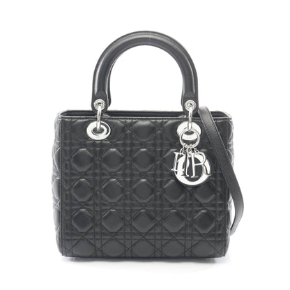 ディオール LADY DIOR レザーハンドバッグ