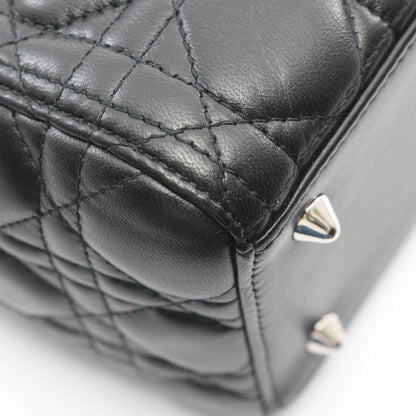 ディオール LADY DIOR レザーハンドバッグ
