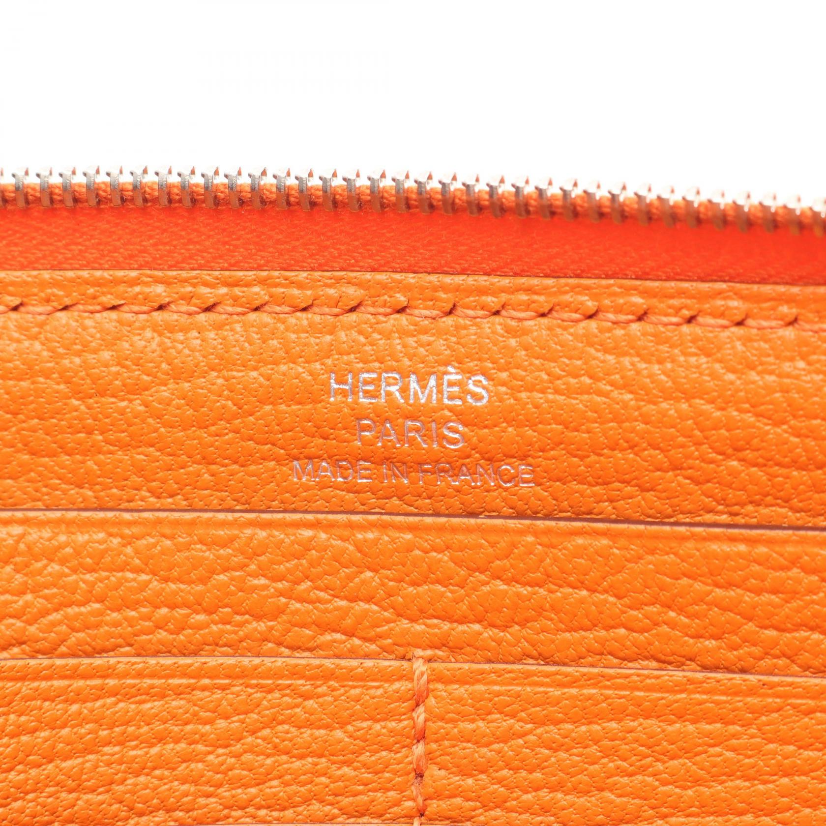 エルメス アザップロング シルクイン シェーブル 長財布