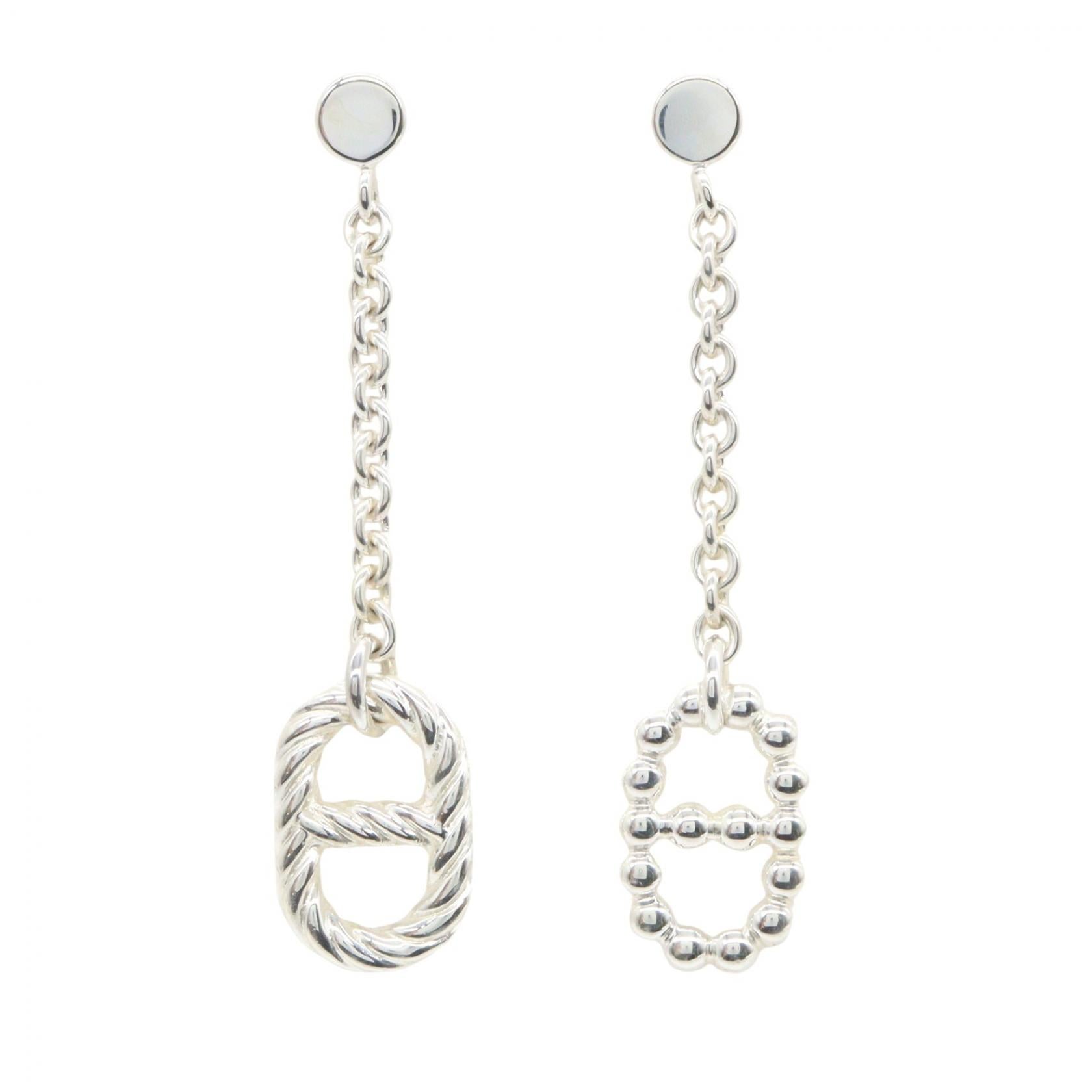エルメス シェーヌダンクル パラード シルバー ピアス