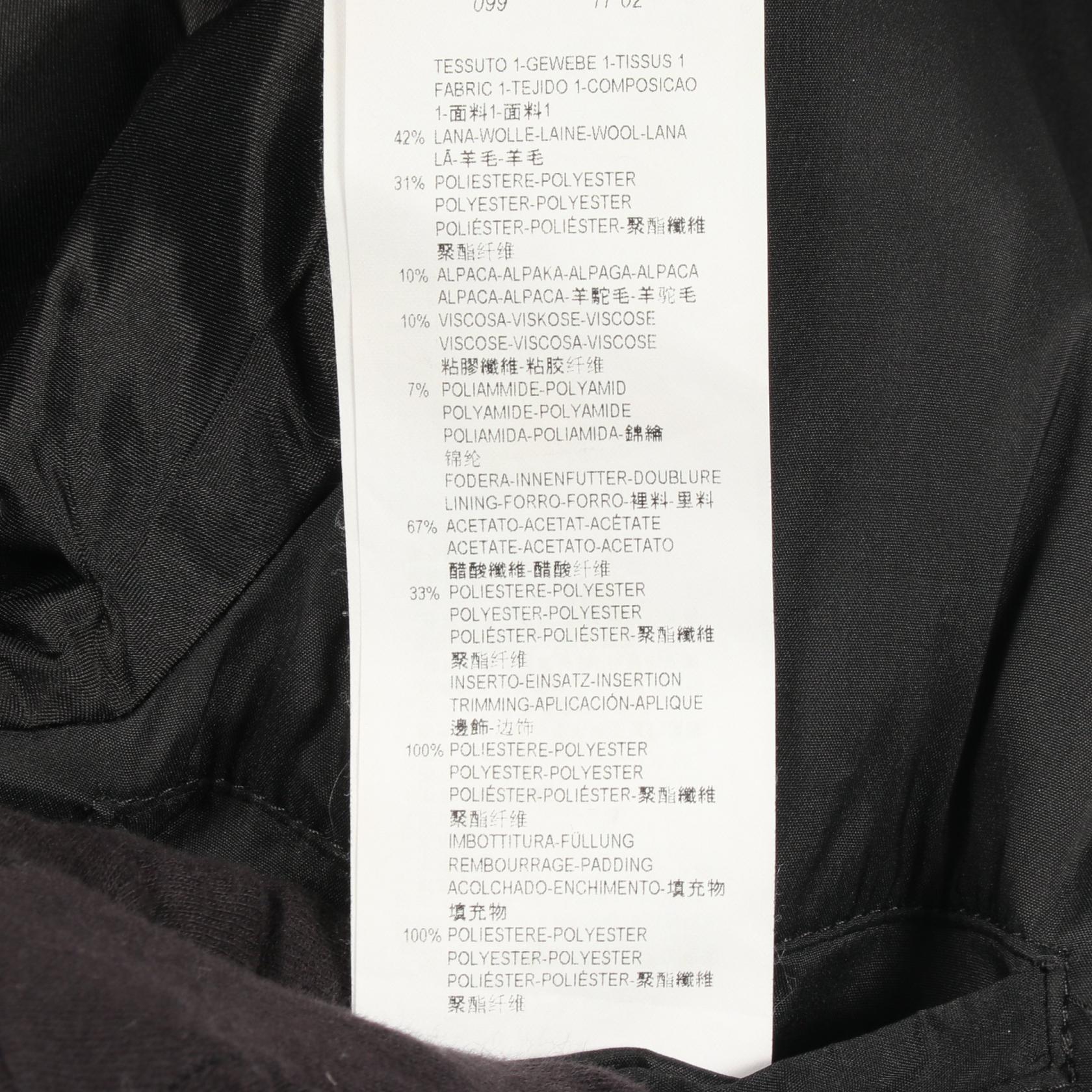 エンポリオアルマーニ ウールポリエステルブルゾン