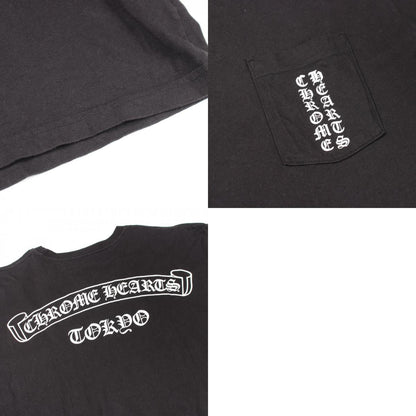 クロムハーツ バックスクロール ロゴ コットン 半袖Tシャツ 東京限定