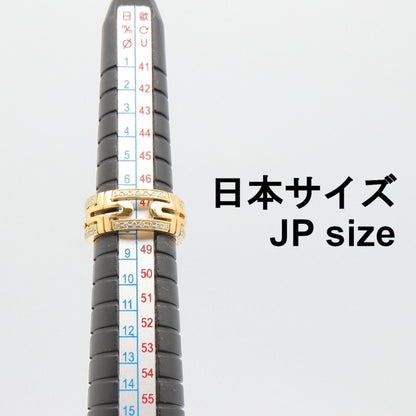ブルガリ パレンテシ Au750 ダイヤモンドリング 7.5号