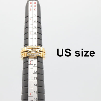 ブルガリ パレンテシ Au750 ダイヤモンドリング 7.5号