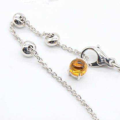 ブルガリ アレグラ Au750ホワイトゴールド ダイヤモンド 色石 ネックレス