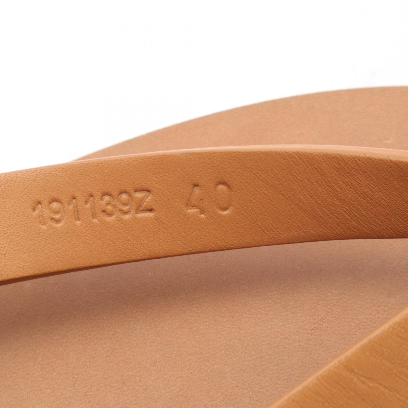 エルメス レザーサンダル