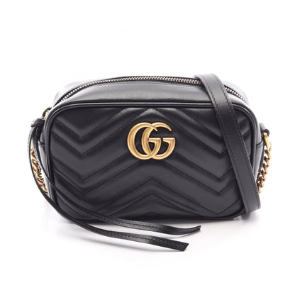 グッチ GGマーモント レザーショルダーバッグ