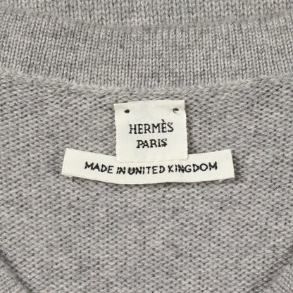 エルメス Vネックワンピース カシミヤ ワンピース36