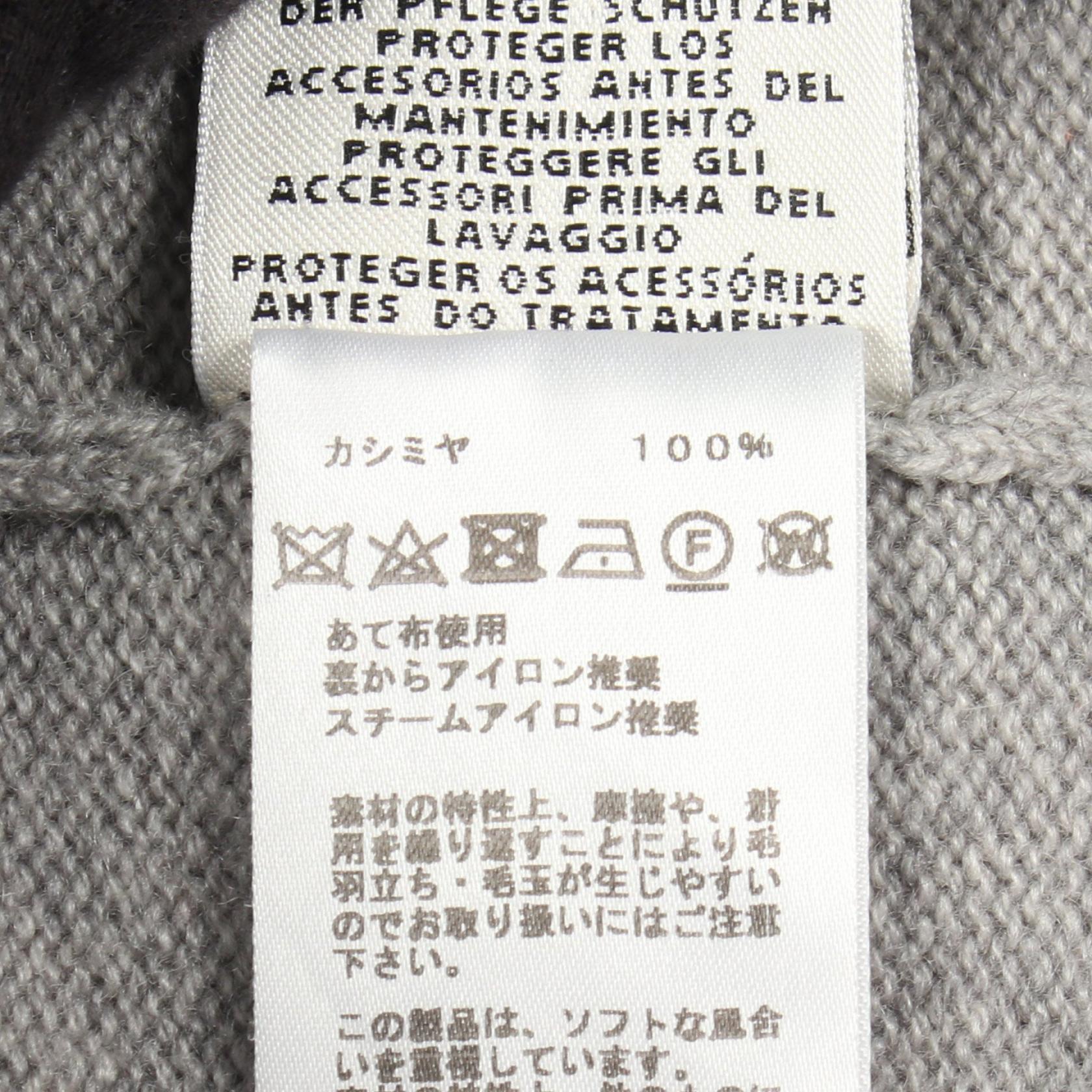 エルメス Vネックワンピース カシミヤ ワンピース36