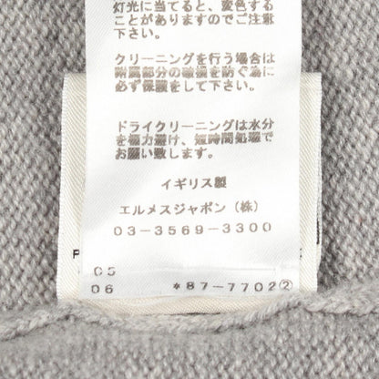 エルメス Vネックワンピース カシミヤ ワンピース36