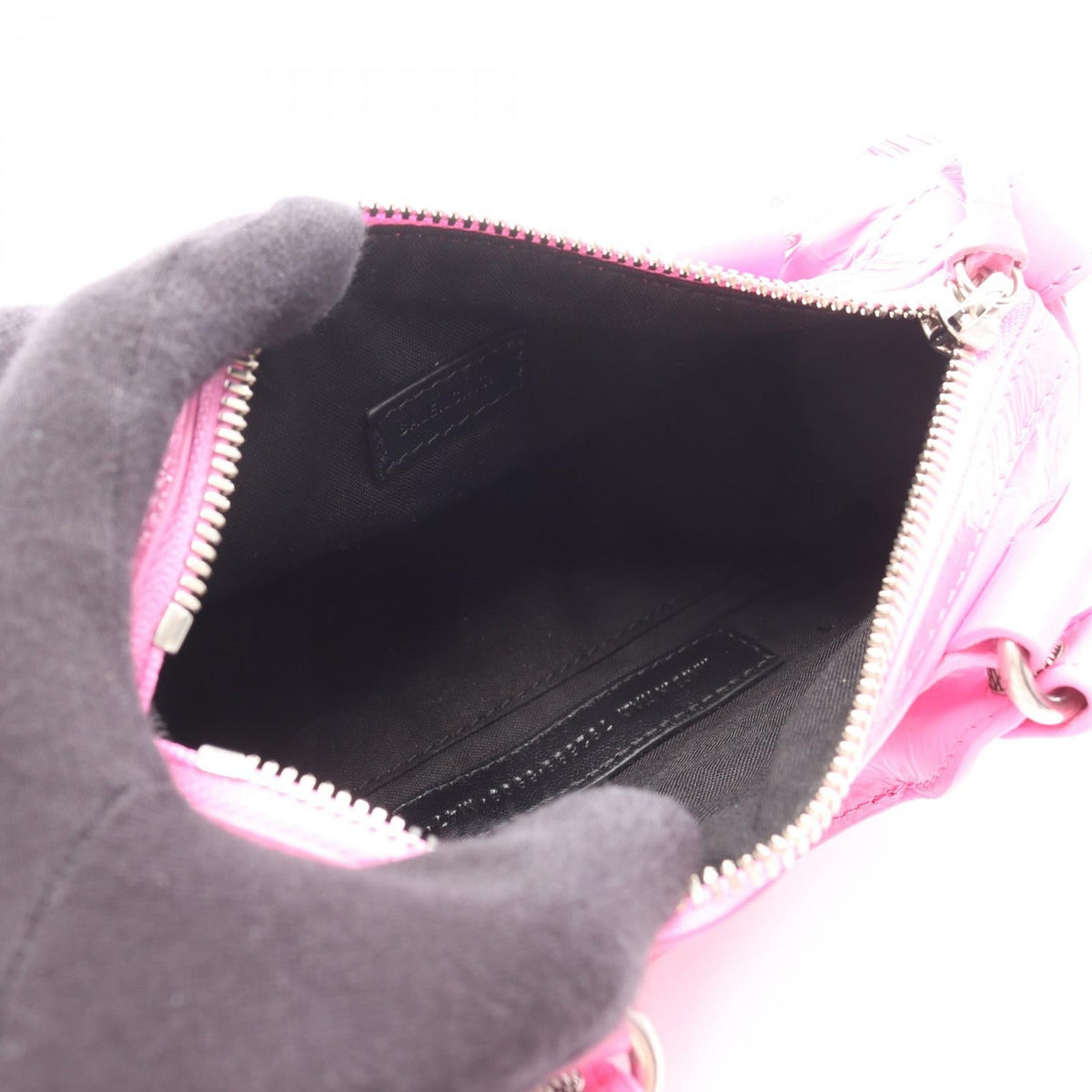 バレンシアガ ルカゴール ナノダッフル レザー ハンドバッグ