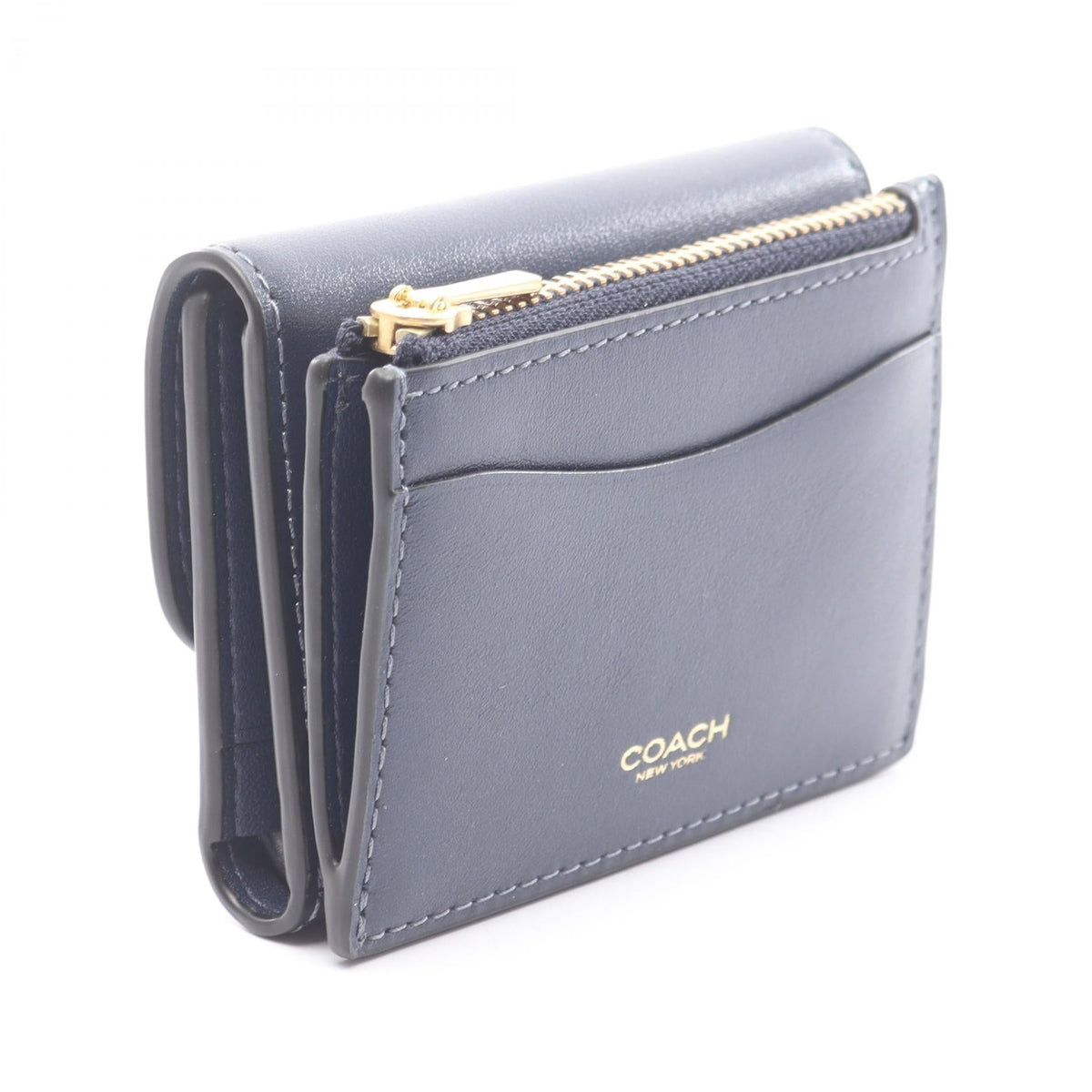 コーチ ESSENTIAL CARD HOLDER WALLET レザー三つ折り財布