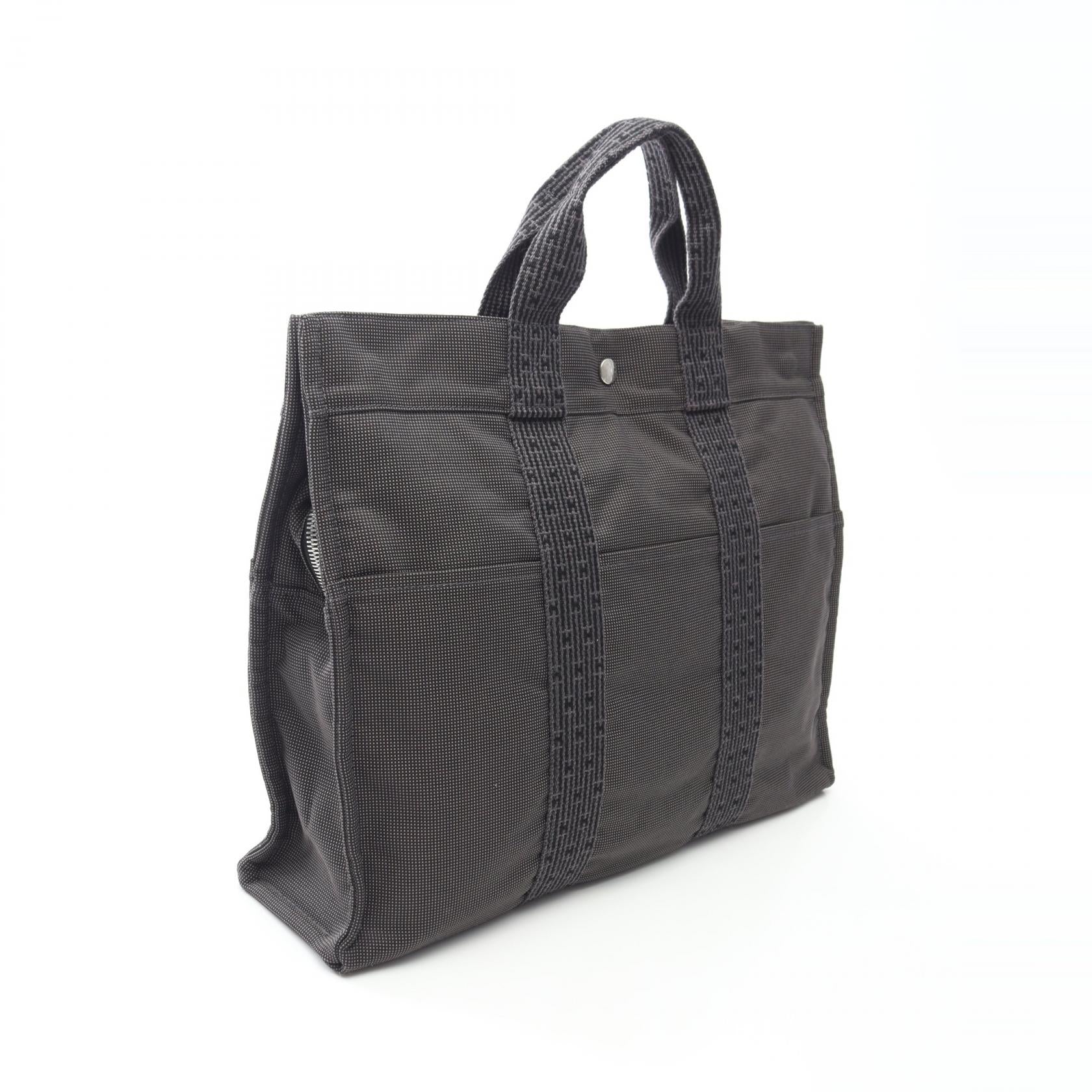 エルメス エールラインMM ナイロンキャンバス トートバッグ