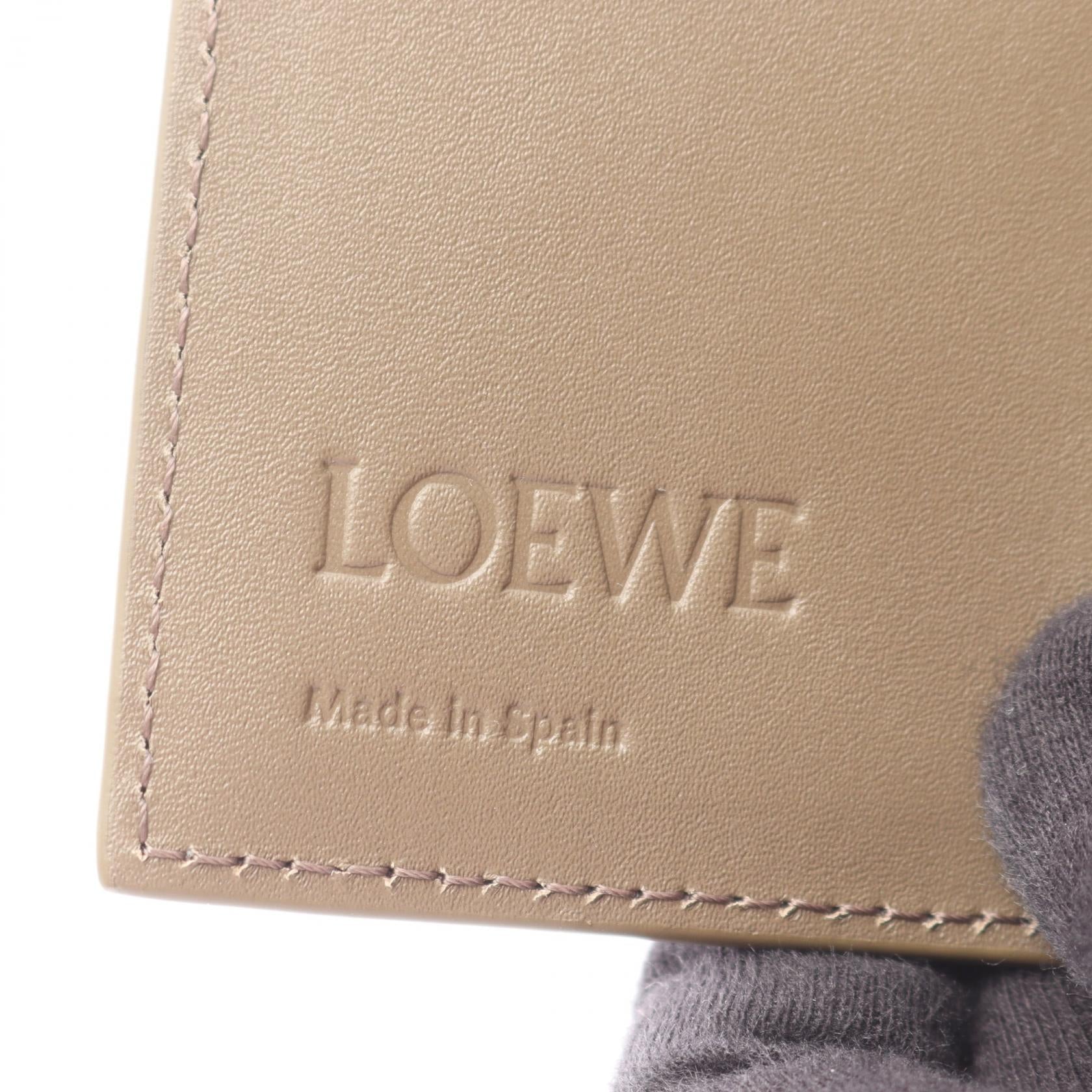 ロエベ アナグラム レザー三つ折り財布