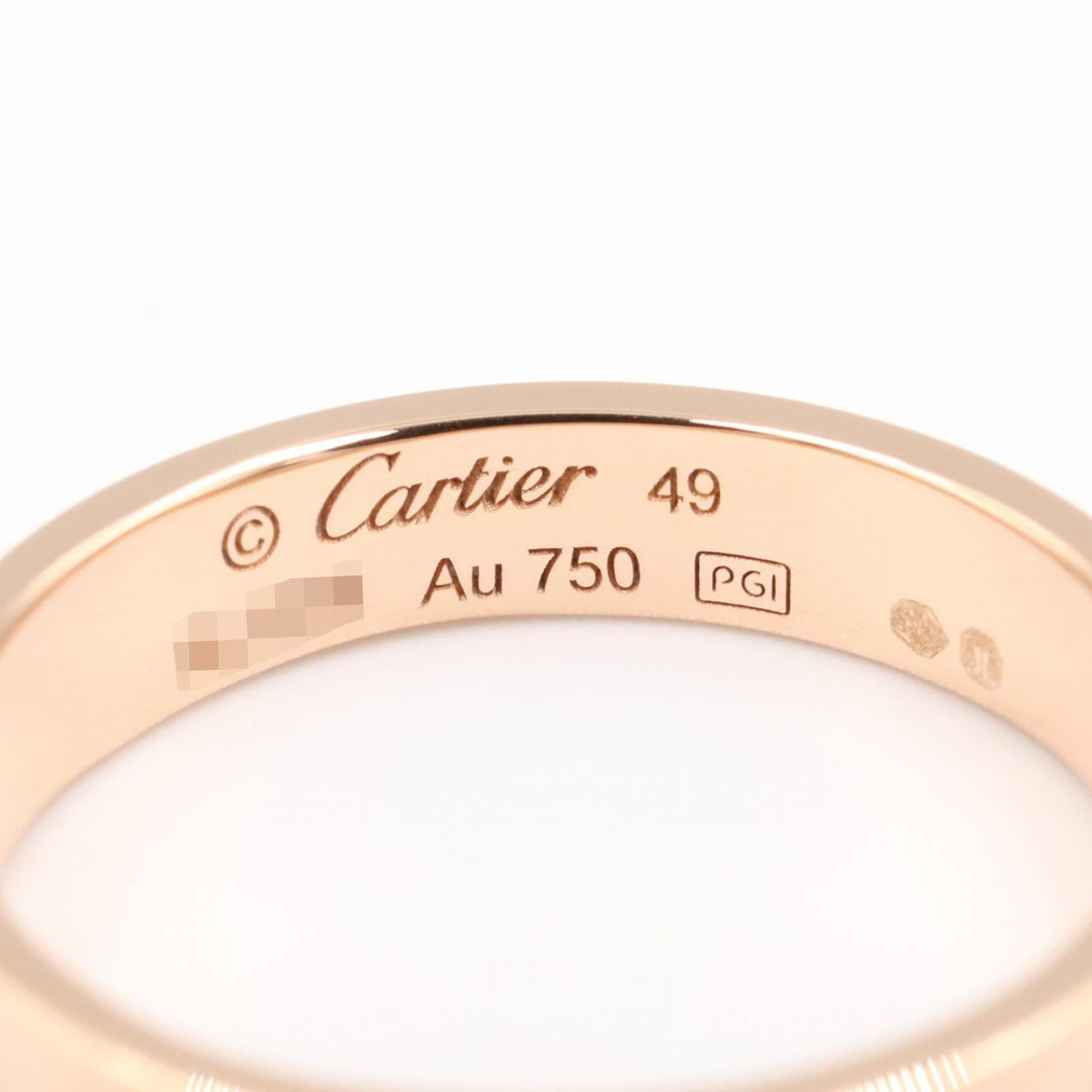 カルティエ ミニラブ Au750 リング 49号