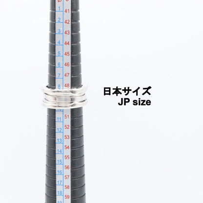 ブルガリ ビーゼロワン K18ホワイトゴールド 3バンドリング 50号