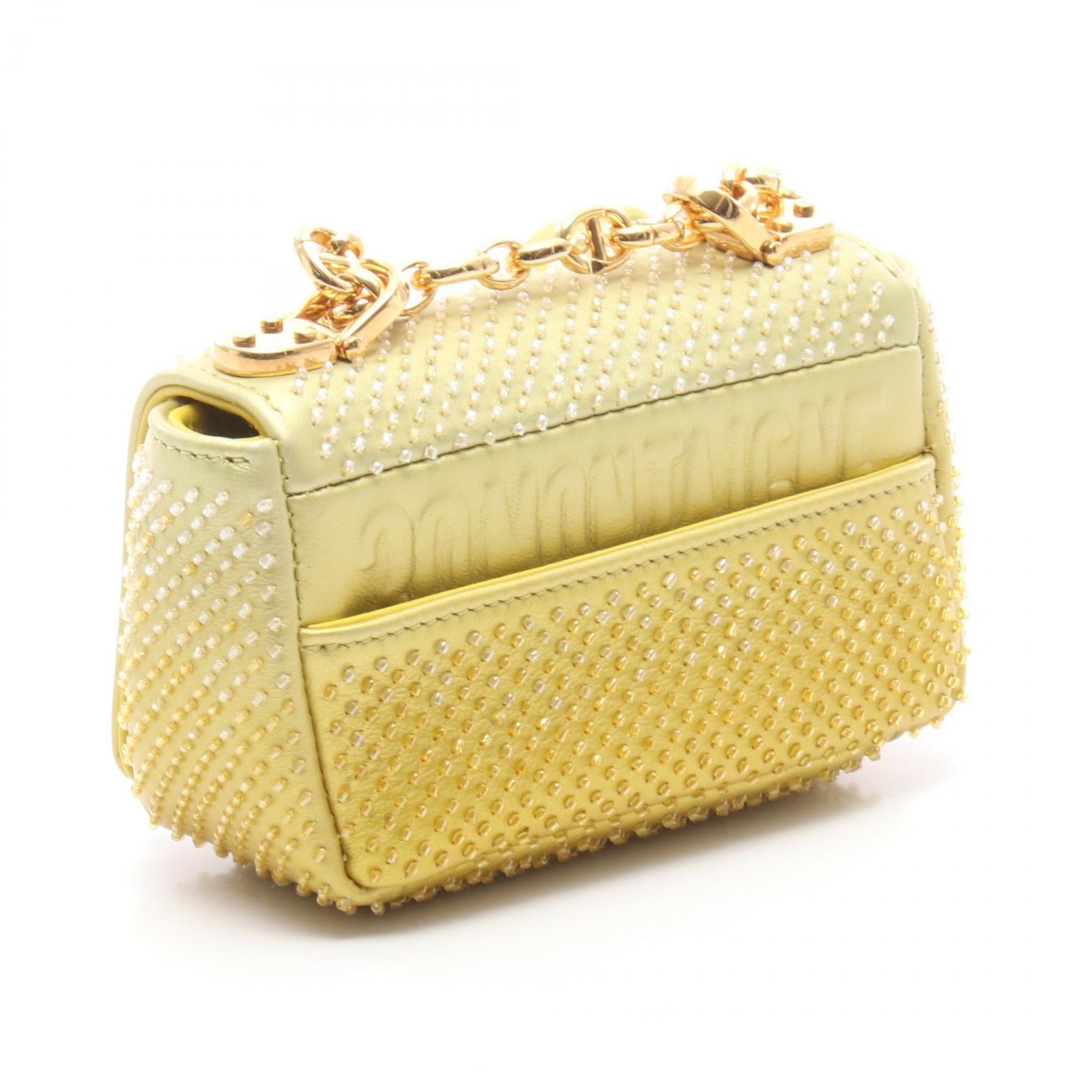 ディオール CARO MICRO レザーショルダーバッグ