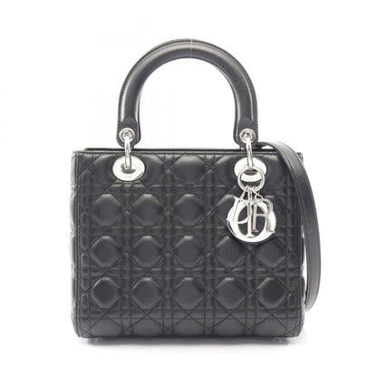 ディオール LADY DIOR レザー2wayハンドバッグ
