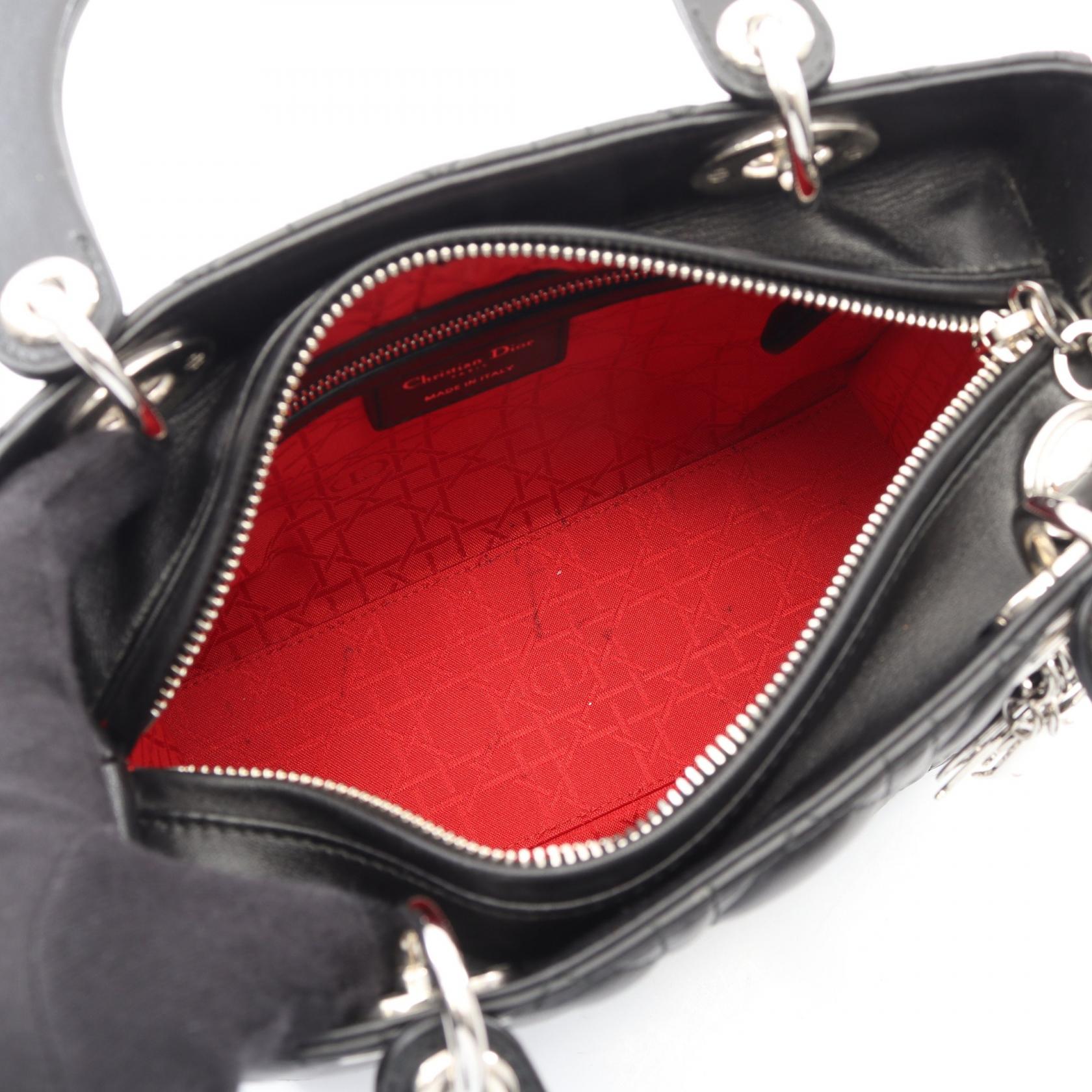 ディオール LADY DIOR レザー2wayハンドバッグ