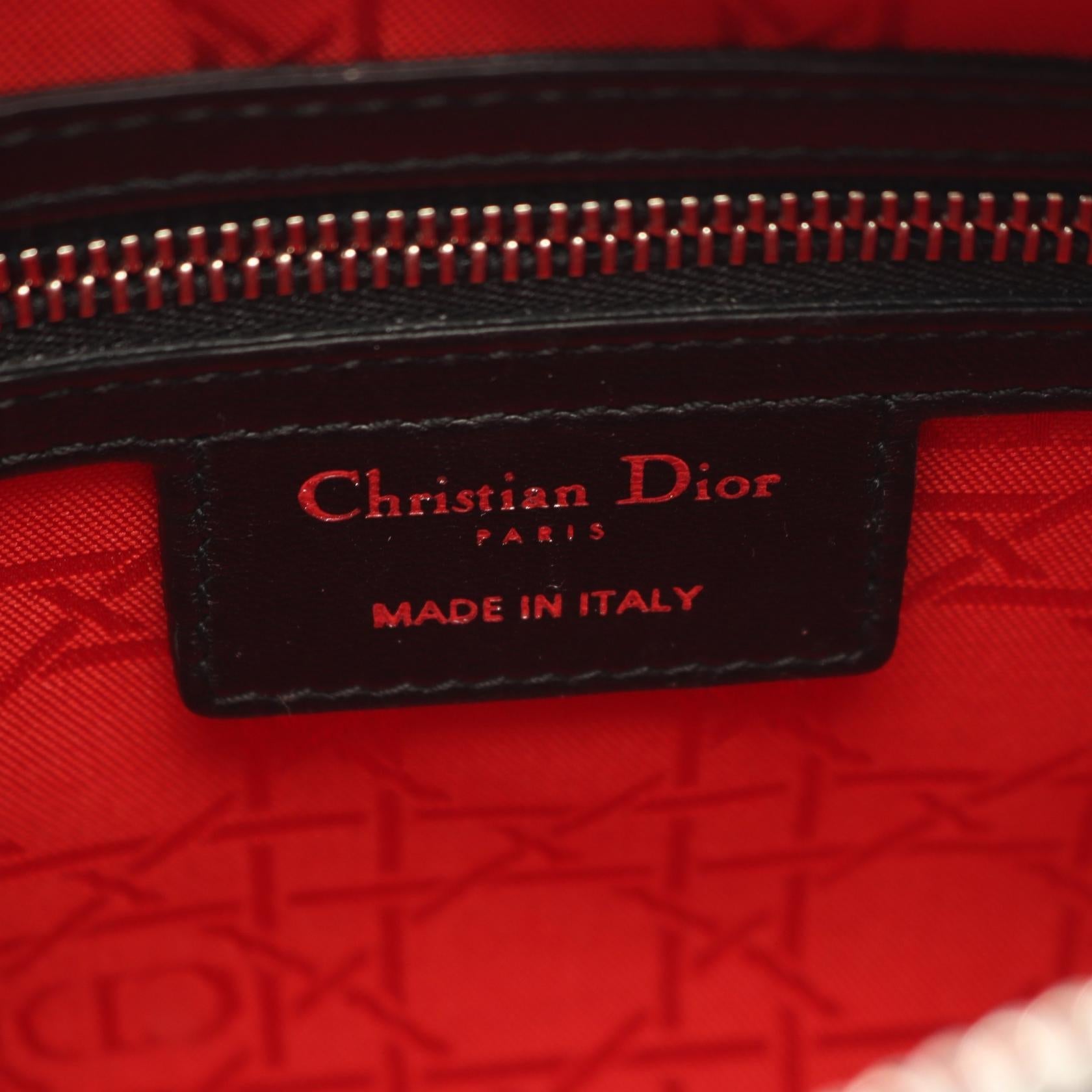 ディオール LADY DIOR レザー2wayハンドバッグ