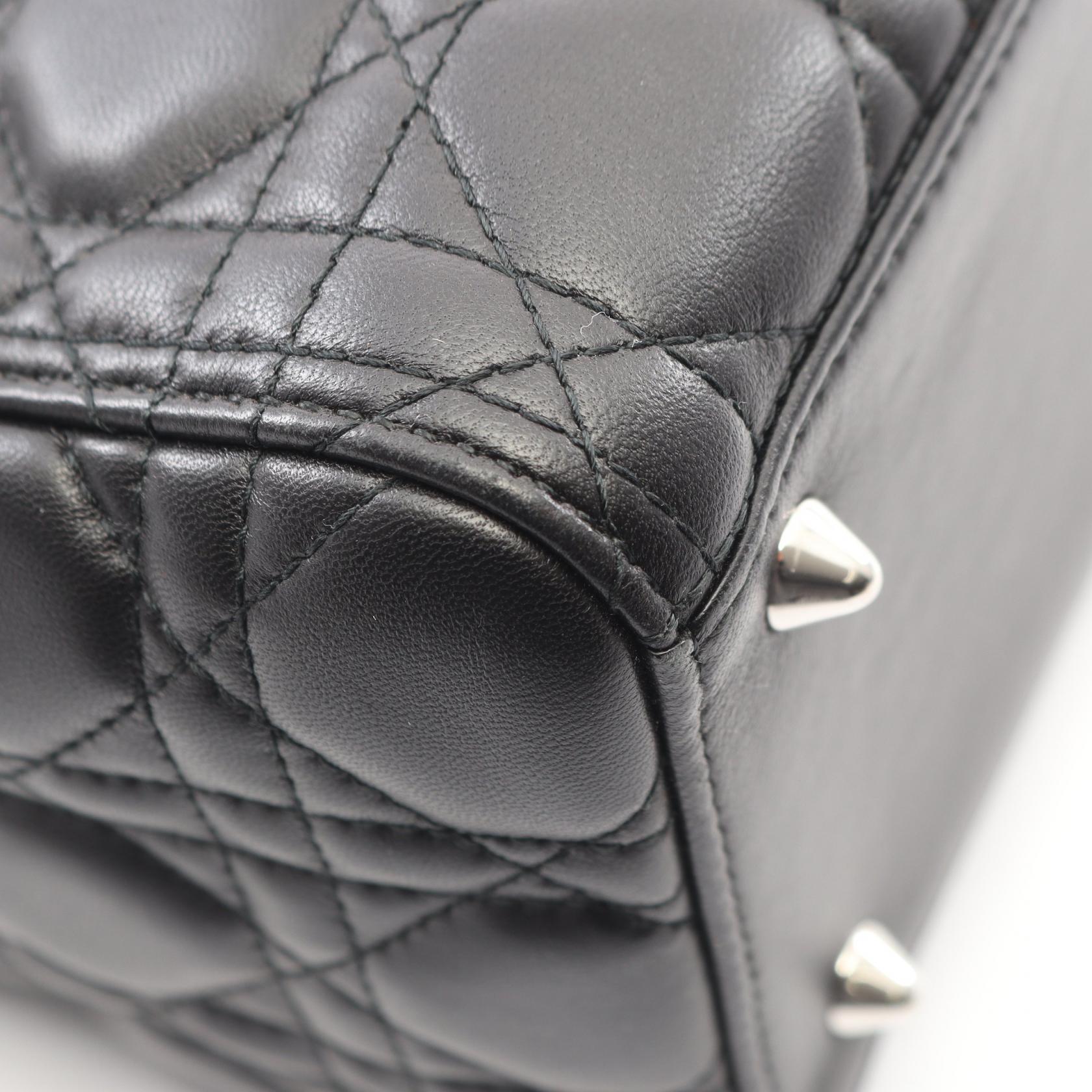 ディオール LADY DIOR レザー2wayハンドバッグ