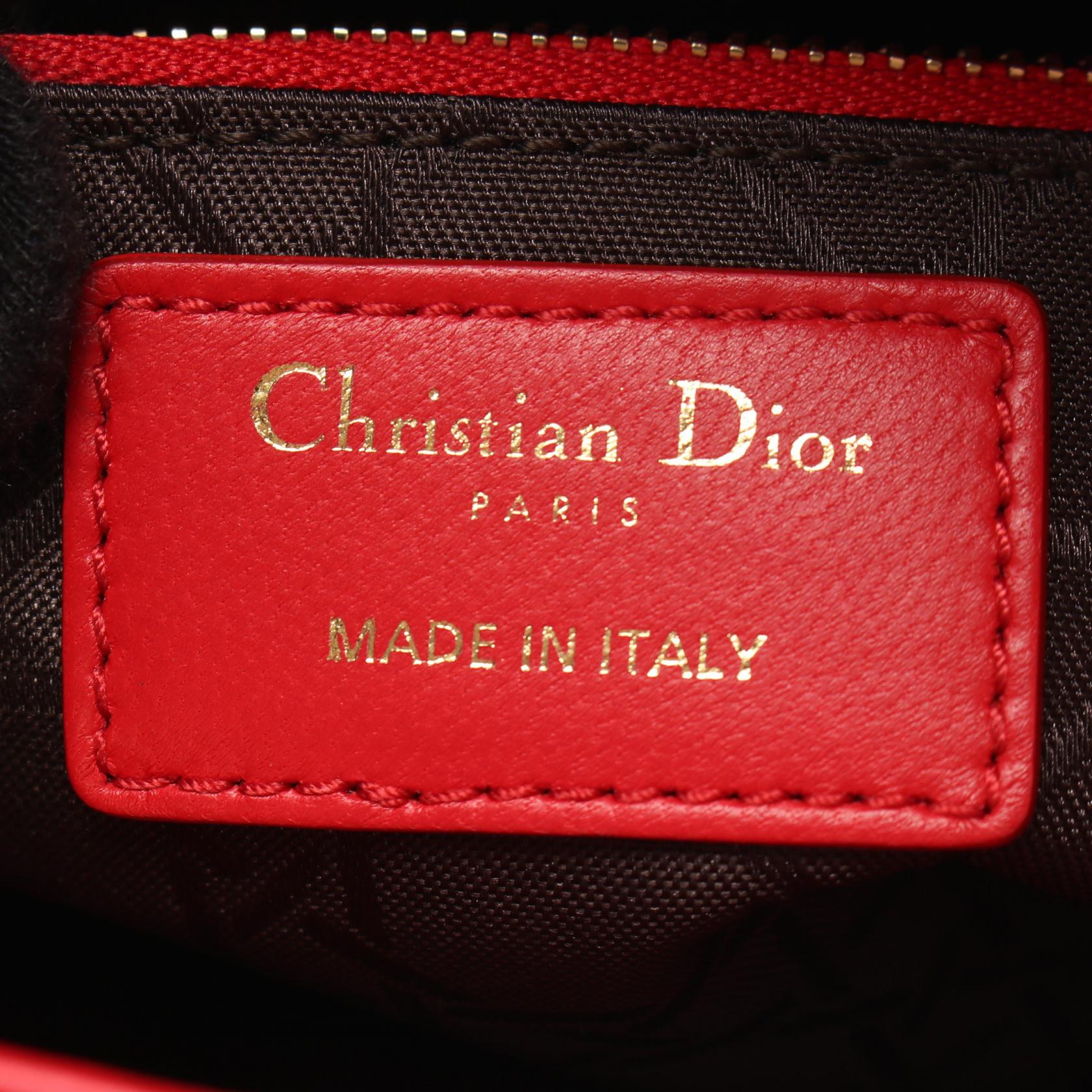 ディオール LADY DIOR MY ABCDIOR レザー2WAYバッグ