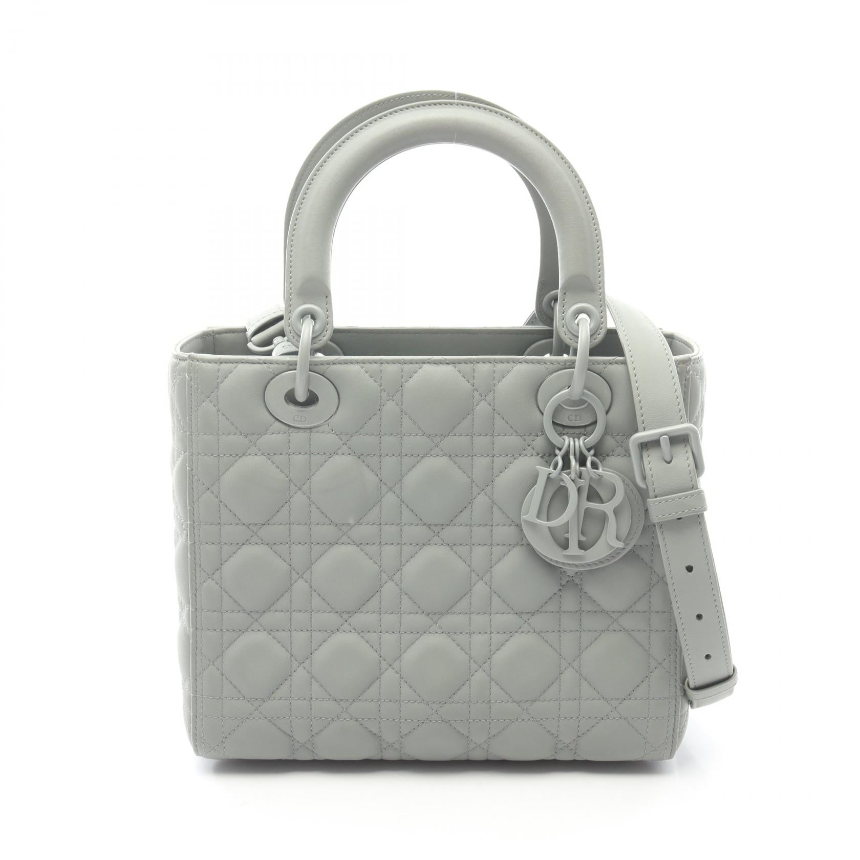 ディオール LADY DIOR レザー2wayハンドバッグ