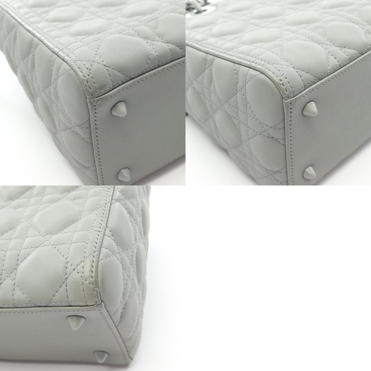 ディオール LADY DIOR レザー2wayハンドバッグ