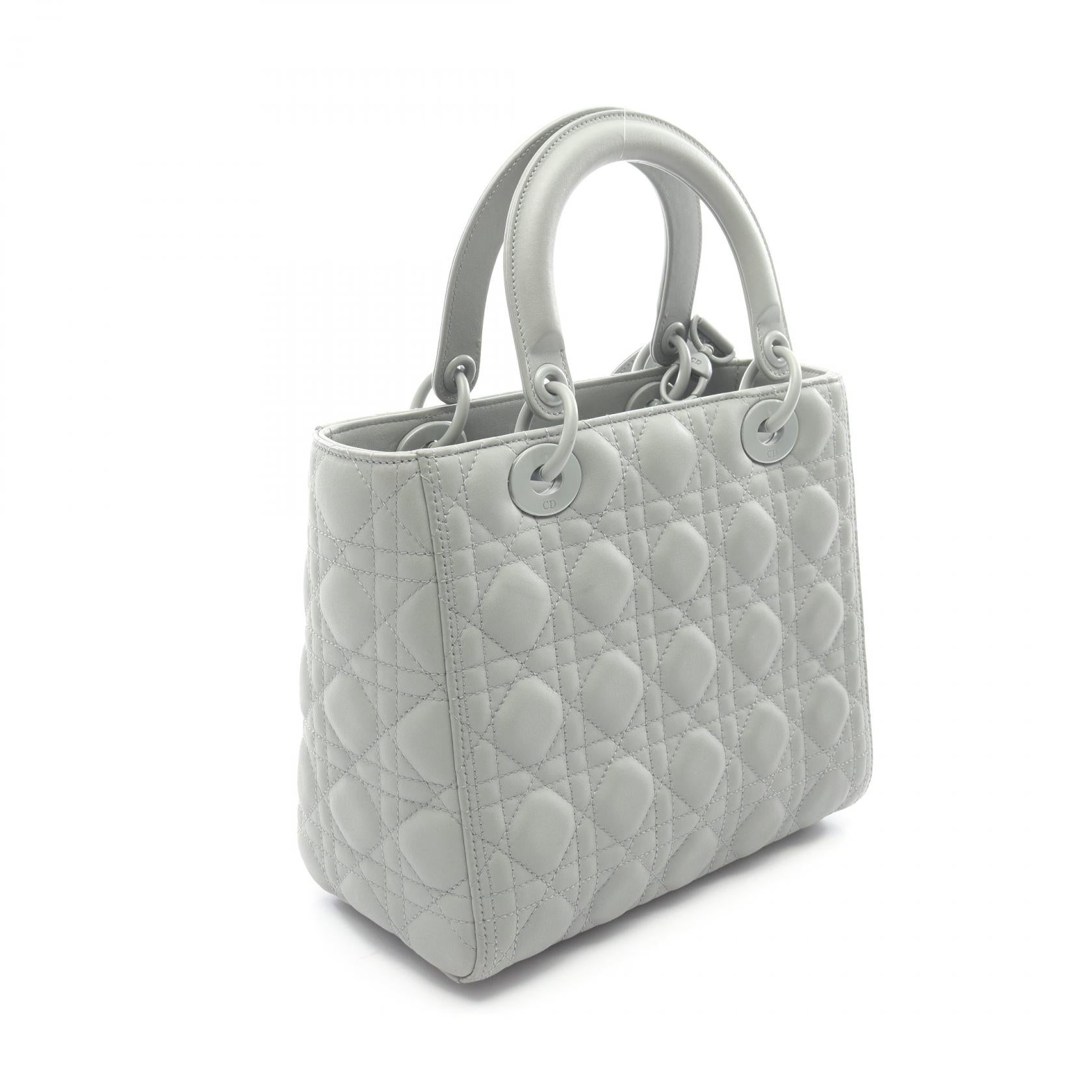 ディオール LADY DIOR レザー2wayハンドバッグ