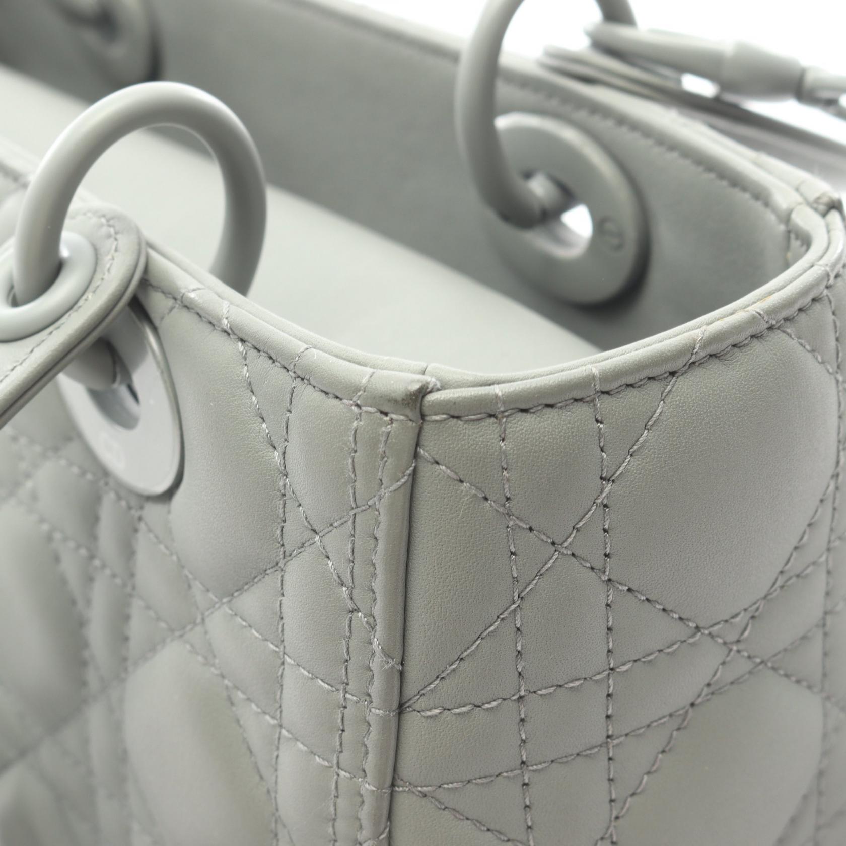 ディオール LADY DIOR レザー2wayハンドバッグ
