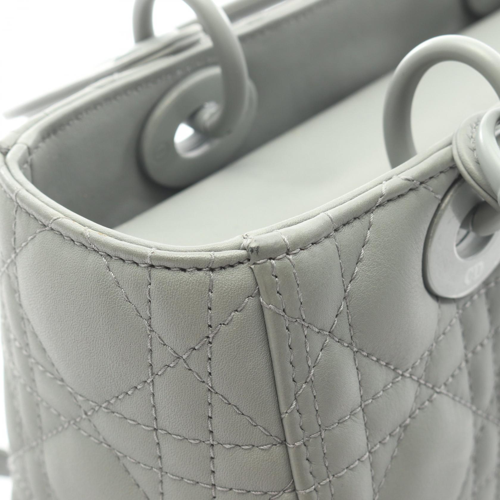 ディオール LADY DIOR レザー2wayハンドバッグ