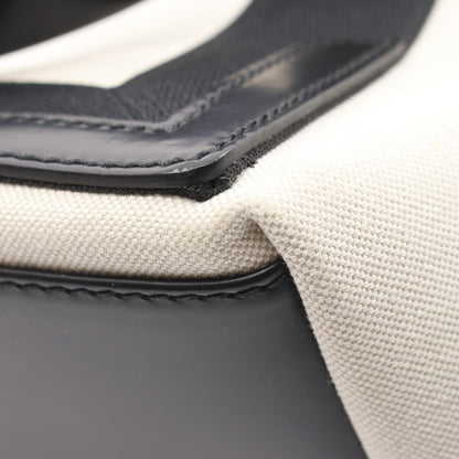 バレンシアガ NAVY CABAS S キャンバス レザー トートバッグ